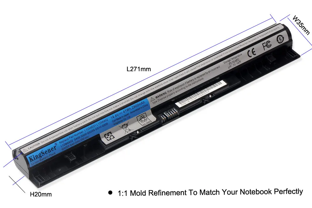 KingSener L12S4E01 l12M4E01 Батарея для lenovo G400S G410S G500 G500S G510S G405S G505S S510P Z710 L12L4A02 L12L4E01 L12S4A02