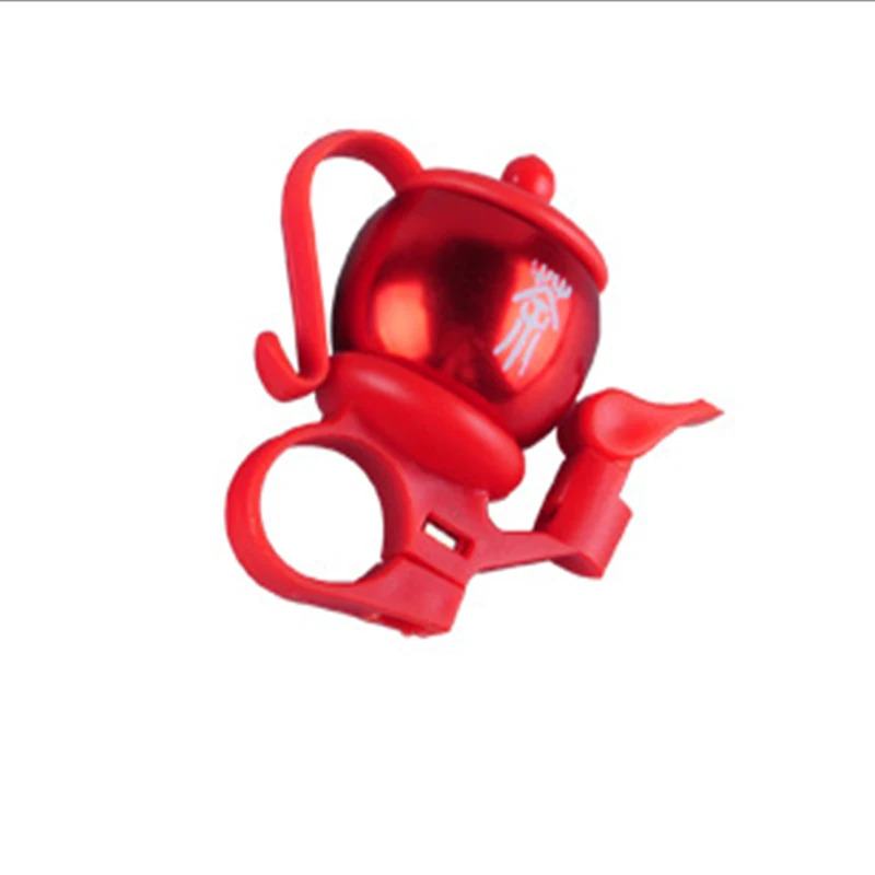 Red Bicycle Bells Aluminum Bike Ordinary Bell Loud Sound Bicycle Handlebar Air Horn Useful Bicycle Accessories Cycling Bell - Цвет: Red