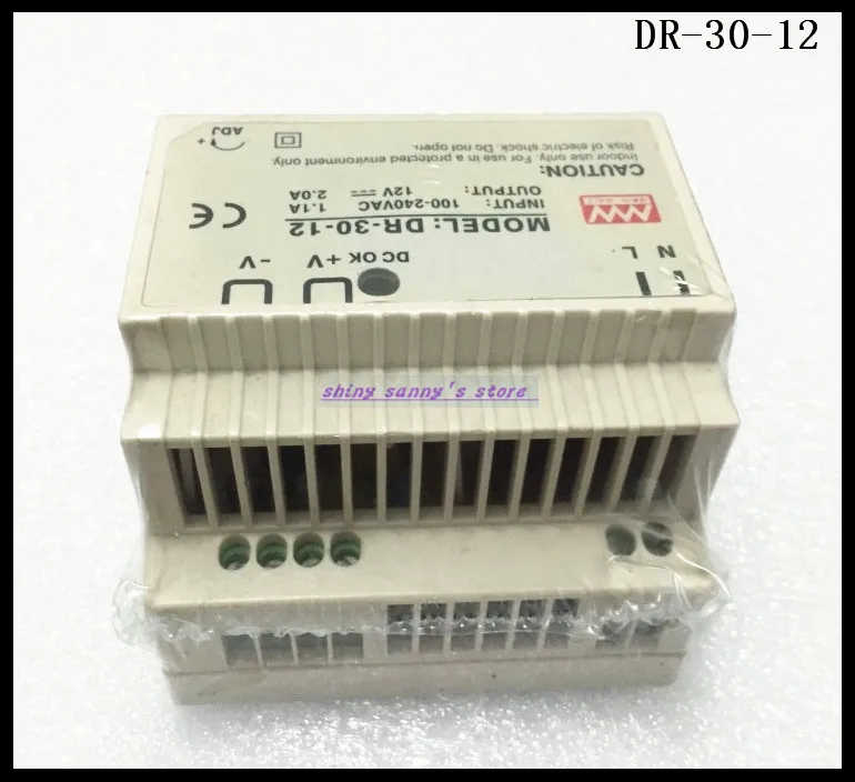 1Pcs DR-30-12 30W 12V 2A Ac Dc Converter Din Rail Single Output Switching Power Supply Brand New | Обустройство дома