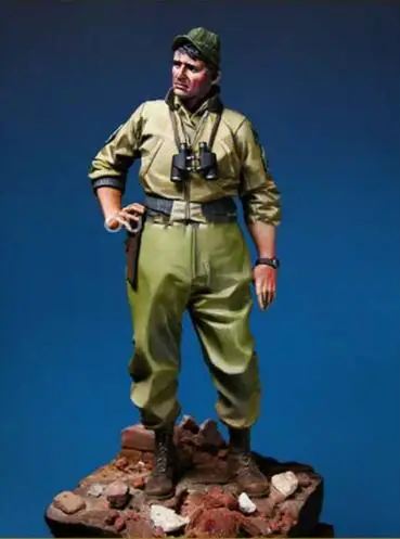 1/18 resin смола фигура Второй мировой войны США танкер солдат 90 мм