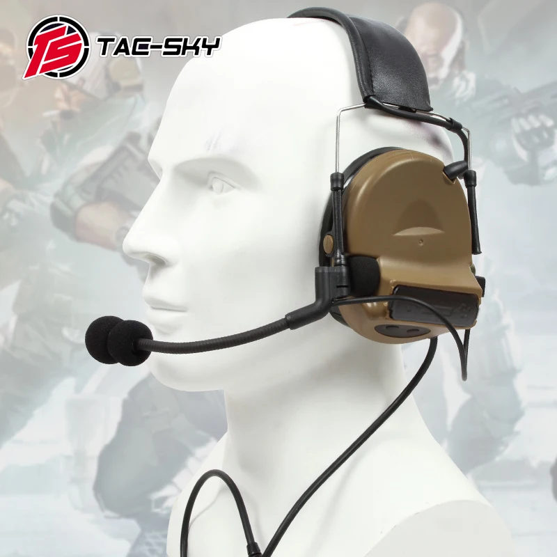 COMTAC II TAC-SKY C2 comtac ii силиконовые наушники Тактический слуховой защиты шумоподавление пикап военные наушники CB