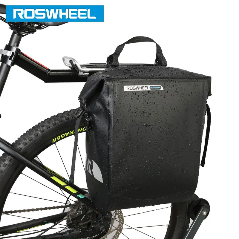 ROSWHEEL Водонепроницаемая велосипедная сумка 20л задняя стойка для багажника