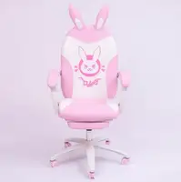 The pink lovely anchorman computer chair is used to live in contemporary and simple live student dormitory back lift swivel chai