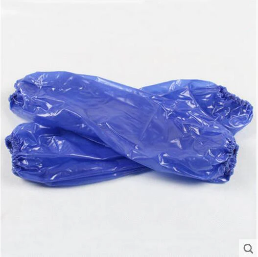 Blue Нарукавники Водонепроницаемые рукава, женские длинные рукава, ПВХ, рукава, оборки для работы, Грязный нарукавник, кухня, бытовая Чистка, рукав JJ128 нарукавники для детей нарукавник - Цвет: Blue