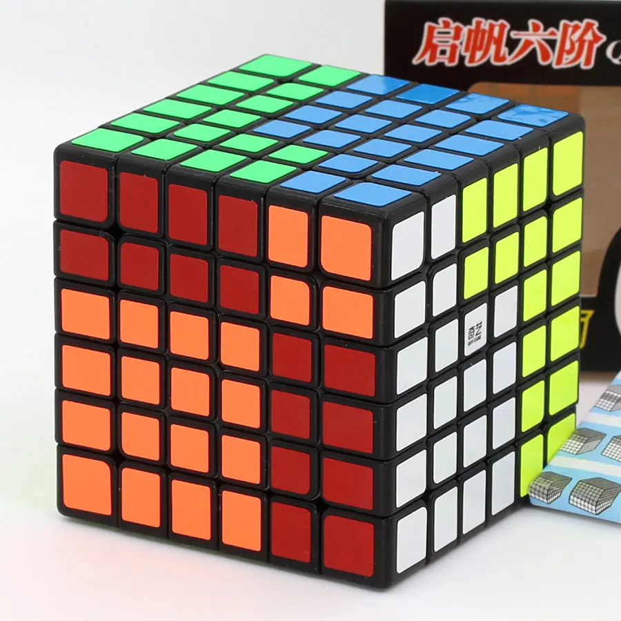 QiFan S 6x6 (Black) Магический куб puzzl QiYi(XMD) QiFan S 6x6x6 6x6 Профессиональный скоростной кубик Обучающие игрушки twist wisdom Чемпион соревнования куб Z - Цвет: QiFan S 6x6 (Black)