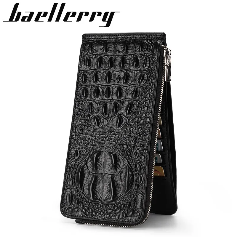 Новинка 2019 года брендовый кошелек Baellerry из натуральной кожи с отделением для карт