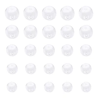 5pcslot round transparent 1316203040mm clear handmade blown glass globe beads for diy earring findings jewelry accessories