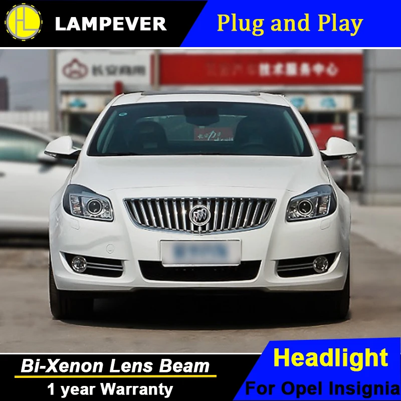 Lampever для Buick Regal светодиодный головной светильник s Opel Insignia налобный фонарь Ангел