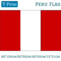 90150cm6090cm4060cm1521cm peru national polyester flag 53ft for event office home decoration