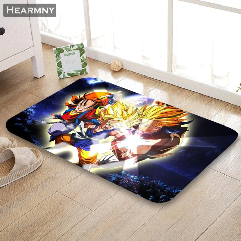 Хороший Dragon Ball Z коврик напольный околодверный коврик Домашний креативный коврик супермягкий впитыватель ванная комната Придверный коврик 40X60 см, 50x80 см - Цвет: 6