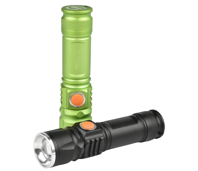 Mini led flashlight zoomble hand lamp CREE xml t6 usb torch flash light lantern 18650 Built-in battery waterproof camping light