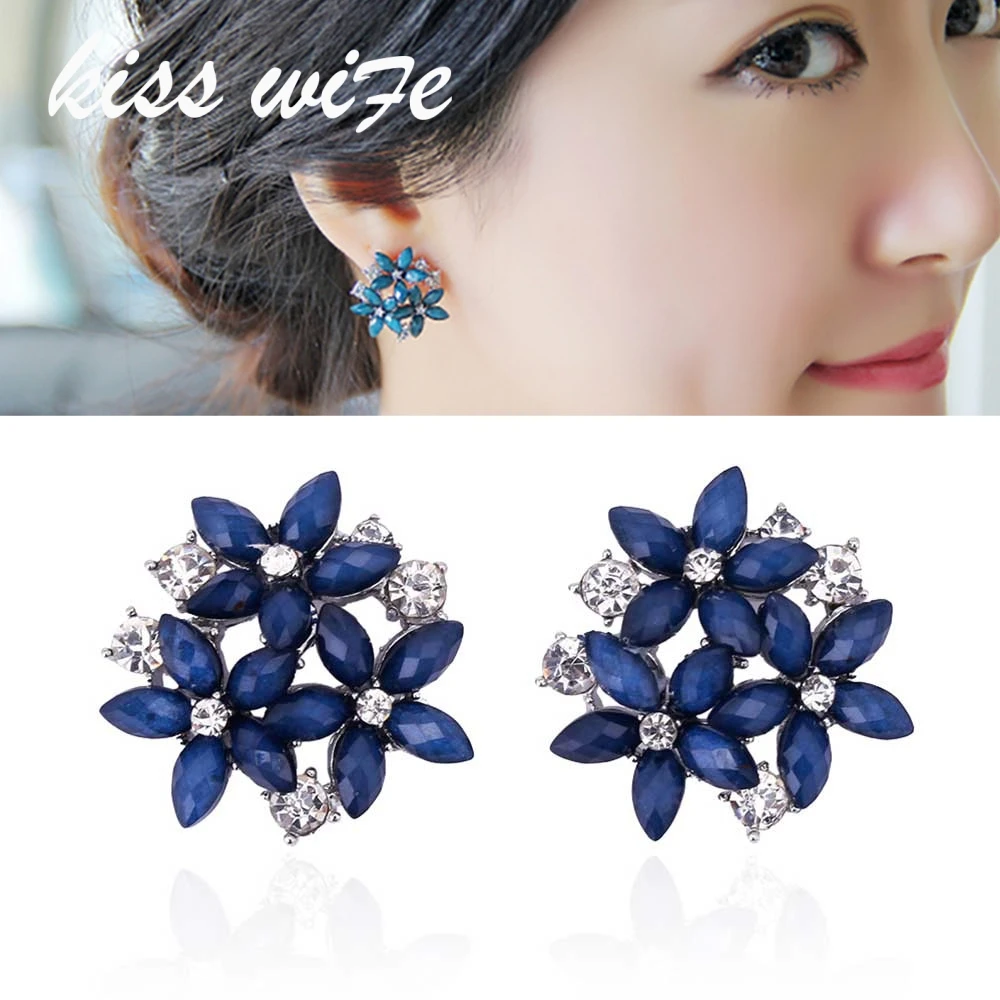 Женские серьги гвоздики с кристаллами 3 цвета|fashion stud earrings|stud earringsrhinestone earrings |