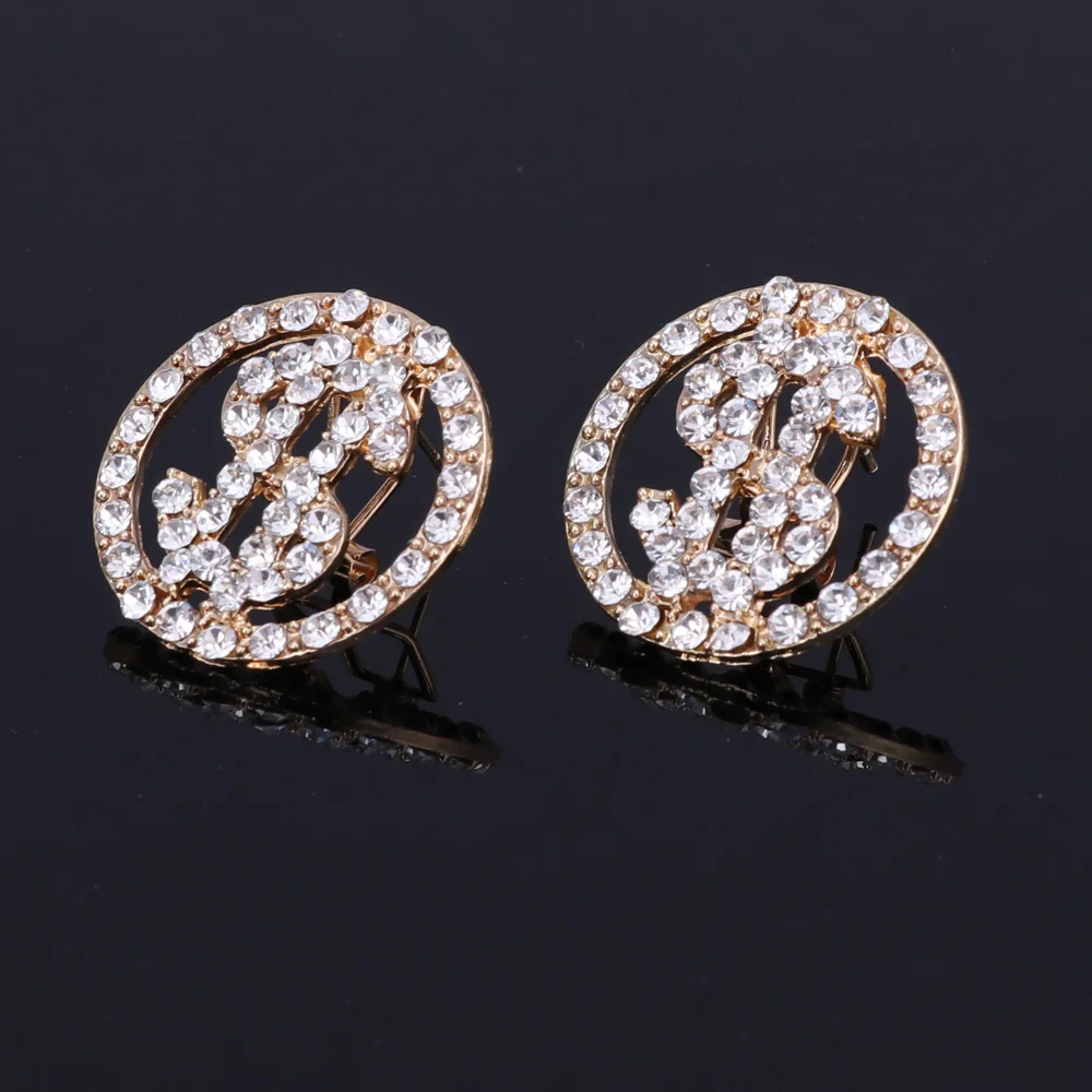 Модный Ювелирный Набор американский доллар денежный кулон золотой цвет цепочка