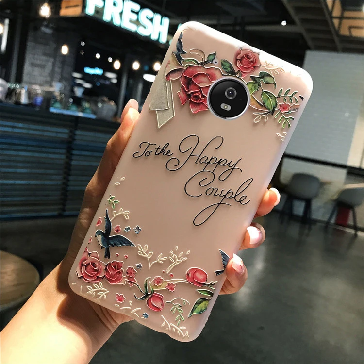 YueTuo матовая coque, крышка, чехол для motorola moto g5 g 5 moto g5 силиконовый Роскошные 3d прозрачный ТПУ телефон origine сзади