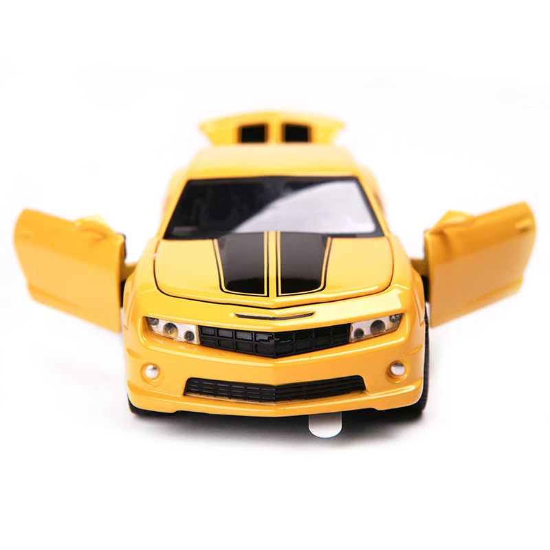Желтая модель автомобиля в масштабе 1:32 для Chevrolet Camaro литая из сплава