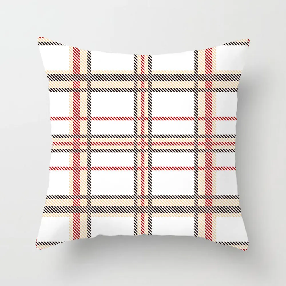 40*40cm Multi-color Pillowcase Geometric Cushion Set Wave Dot Dot Home Sofa Chair Decoration White Lattice Pillowcase