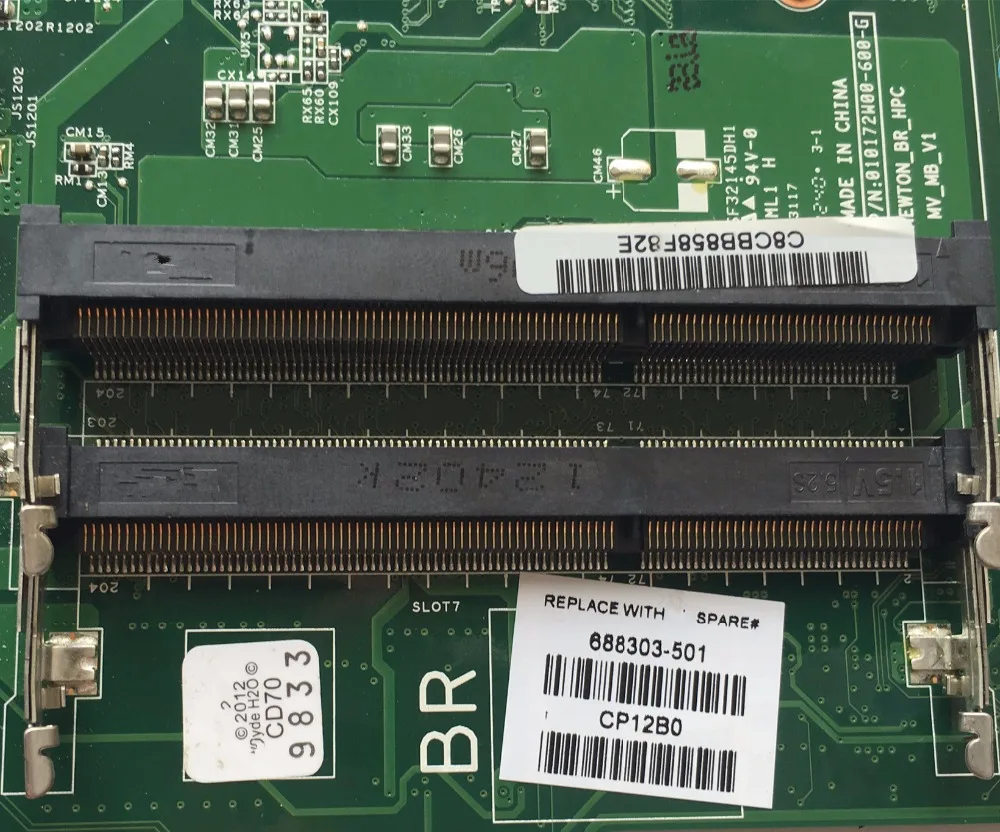 SZWXZY отлично подходит для HP 2000 CQ58 688303 501 Материнская плата ноутбука с E1 1200