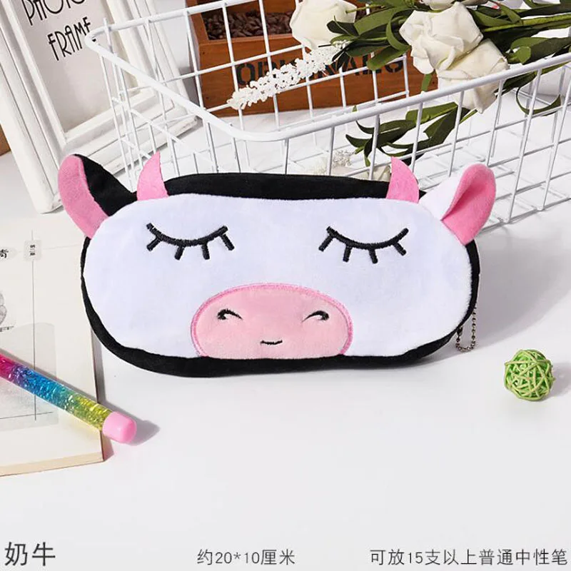 1pc Kawaii моделирование фрукты пенал с животными короткие плюшевые Школьные Канцелярские ручки сумка для девочек и мальчиков школьные принадлежности - Цвет: 1pc