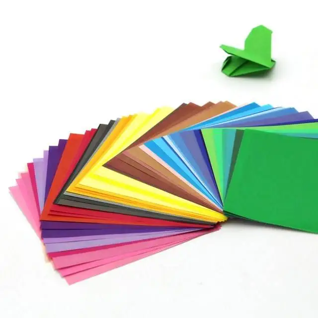50sheets 50 colors Kids Color Origami Paper Birthday Party Craft Gift Wrapper | Дом и сад