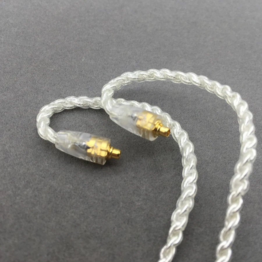 76 Cores MMCX DIY SE215 Earphone Original Upgrade Silver Plating Cable Detachable Wire for Shure SE315 SE535 SE846 UE900 | Электроника