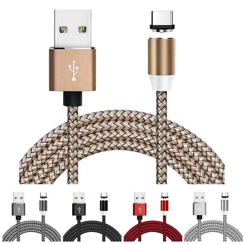 Магнитный кабель Micro usb Type C адаптер для быстрой зарядки телефона Microusb магнитное
