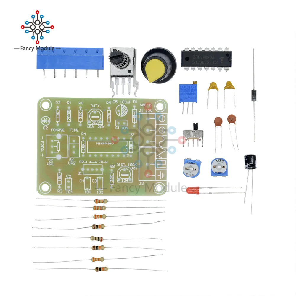 ICL8038 модуль монолитного генератора сигналов DIY Kit синусоидальный квадратный