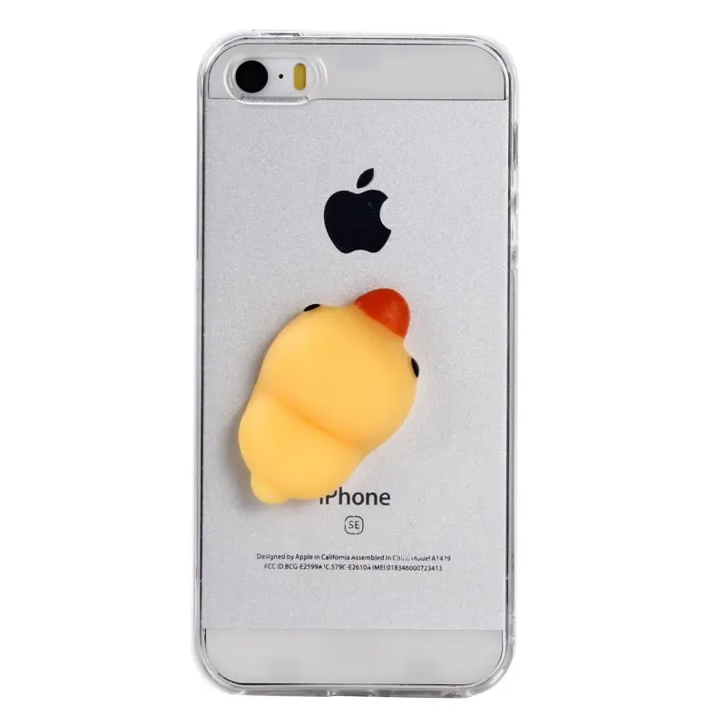 Squishy Case for iPhone 5 5s SE Cover 3D Cute Soft Silicone Pappy Kawaii Cat Kitty Capinha Para On The 5se S Etui Coque |