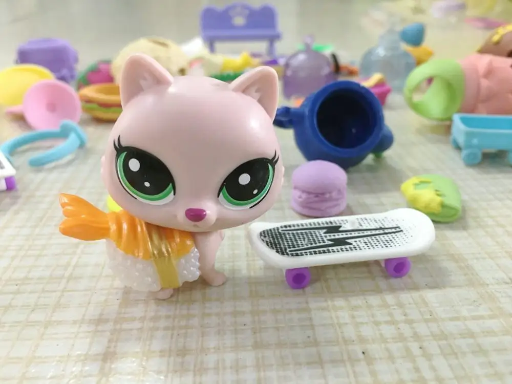 Littlest аксессуары для домашних животных шляпы очки торты много 20 шт коллекция детских игрушек