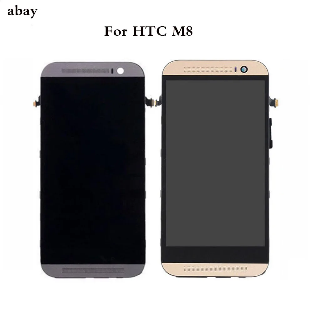 ЖК-дисплей 5 0 дюйма с рамкой для HTC One M8 сенсорный экран дигитайзер запасные части