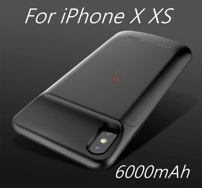 Чехол для зарядного устройства для iPhone X XS MAX XR чехол для аккумулятора power Bank чехол для зарядки s зарядное устройство ультра тонкий внешний чехол - Цвет: X XS