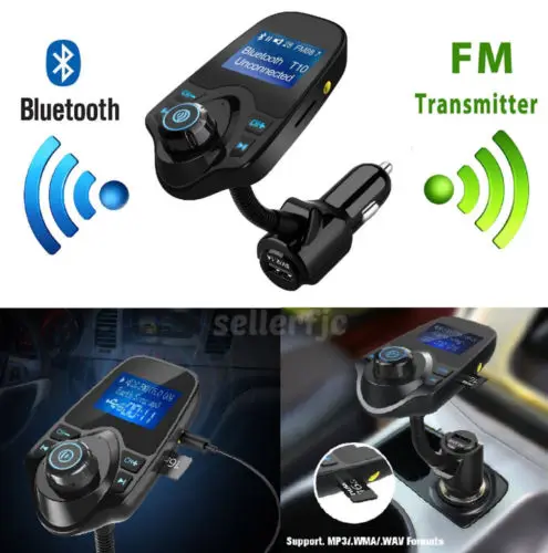 Автомобильный беспроводной музыкальный mp3 плеер EinCar Bluetooth FM передатчик и