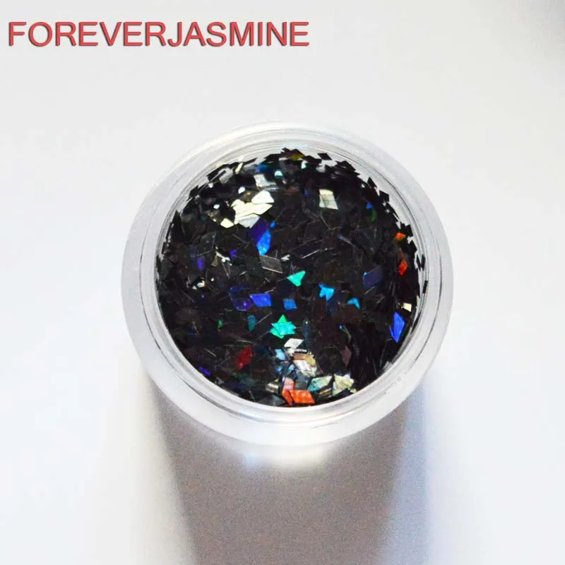FOREVERJASMINE 12 шт. Серебристые сверкающие радужные бриллиантовые блестящие