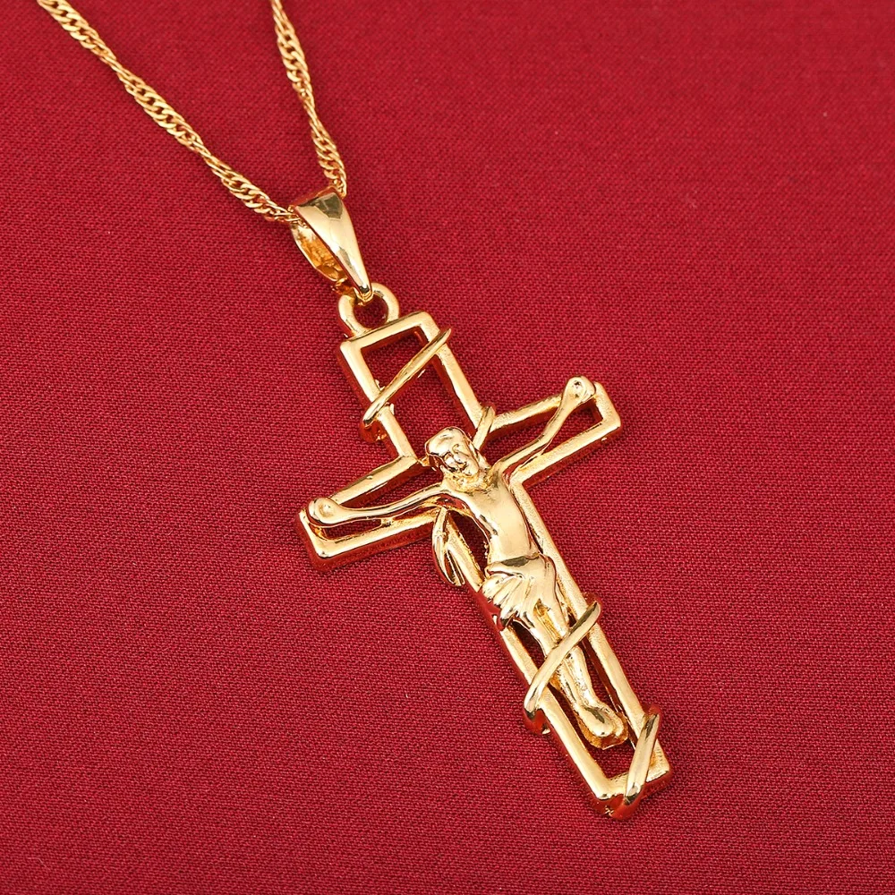 Женское и мужское ожерелье с подвеской крестом|pendants wholesale|crucifix jesuscrucifix cross pendant |