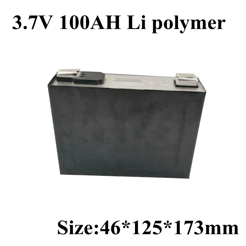 1 шт. большая емкость 3 7 В 100ач Lipo батарея 100А ток Accu для аккумуляторной батареи EV