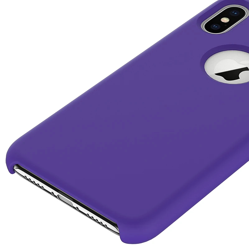 Blucub официальный стиль жидкий силиконовый чехол для iPhone X противоударные