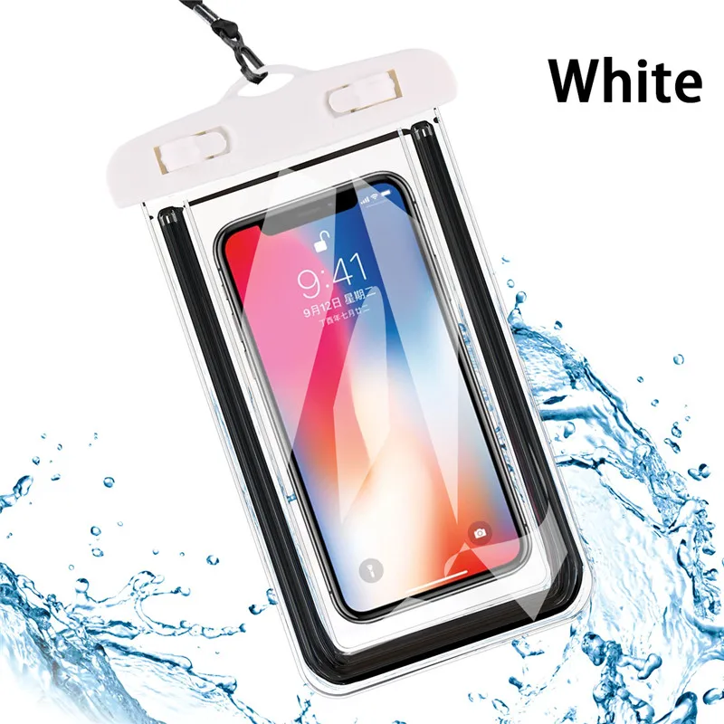 White USLION Универсальный Водонепроницаемый Чехол для iPhone 11 Pro Max XS MAX X XR 8 7 6 Plus Чехол Пакет сумка Чехлы для samsung huawei Xiaomi - Цвет: White