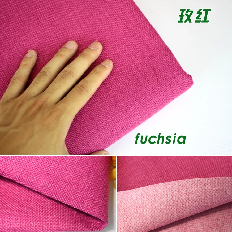 Фуксия с покрытием Linen тканевая диванная Подушка Ткань Инструменты для шитья "сделай сама" ткань льняная смешанная ткань обивка 5" в ширину-на дворе