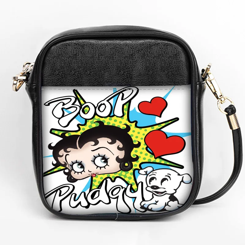Новая Мода Betty Boop Слинг Сумка на заказ для женщин Слинг сумки на ремне кожа мини девушки Tote вечерние сумки DIY Слинг Сумка - Цвет: 22