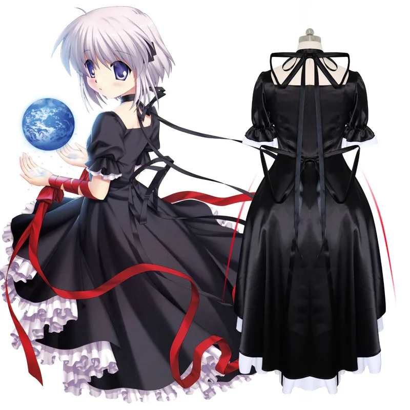 Аниме Rewrite Harvest Festa Kagari маскарадный костюм платье Луна Терра для девочек женские