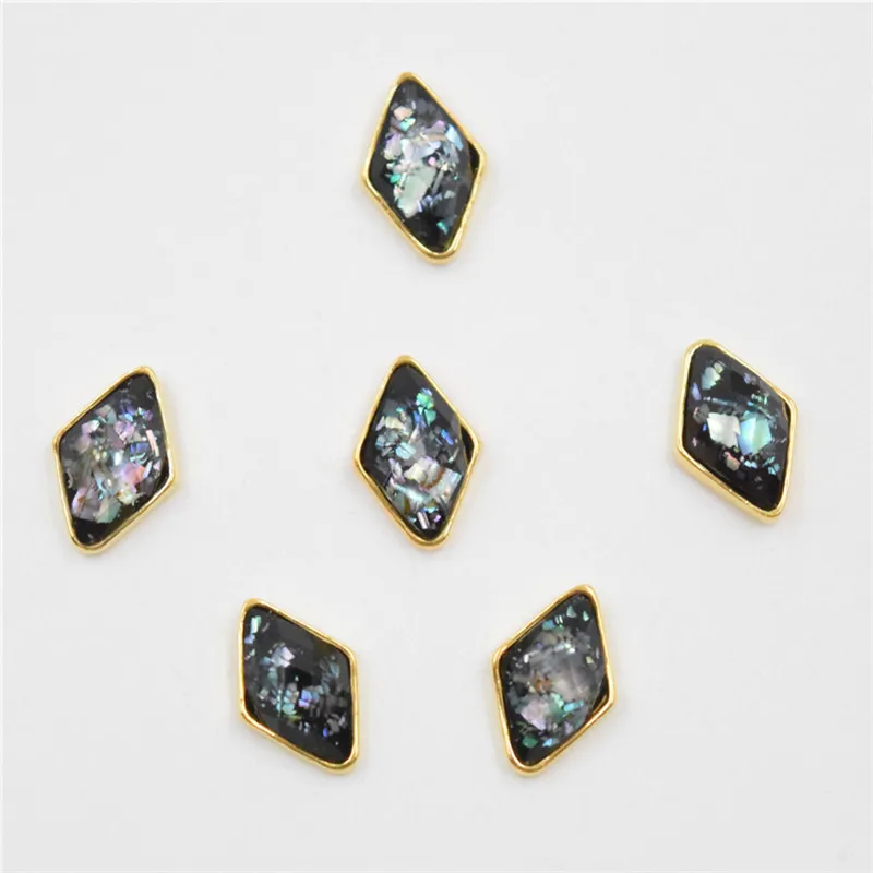 10psc новые цветные блестящие стразы 3D украшения для дизайна ногтей подвески из