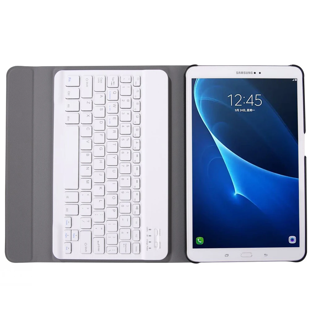 Чехол для Samsung Galaxy Tab A A6 10,1 крышка тонкая клавиатура Bluetooth кожаный чехол для T580 T585 SM-T580 SM-T585 чехол Funda