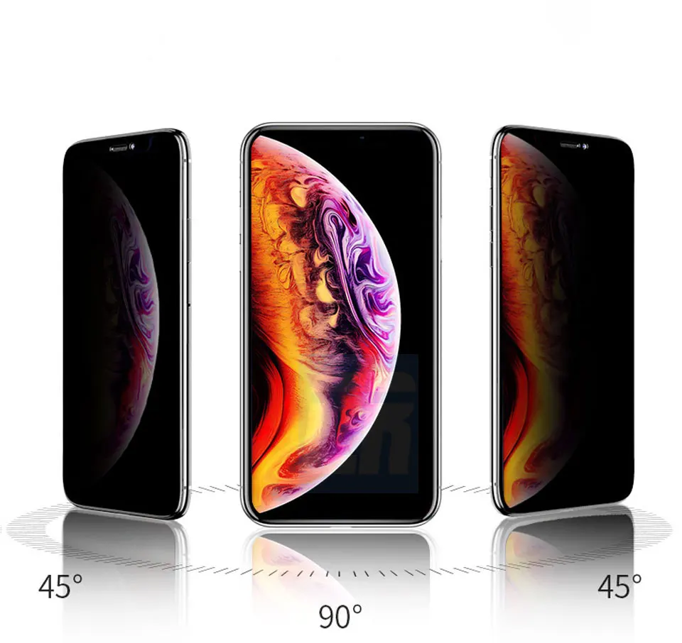 Saving Personal Anti-spy Tempered Glass for iPhone 11 Pro X XR XS MAX Privacy Screen Protector Film for iPhone 8 7 6 6S Plus