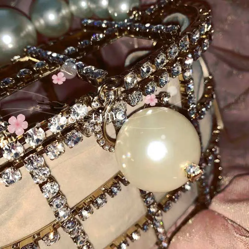 pearl Vintage Women Evening Bag Metal Hollow Out diamond Banquet Party Shoulder &amp Crossbody Bags Wedding Clutch Cage Handbag | Багаж и