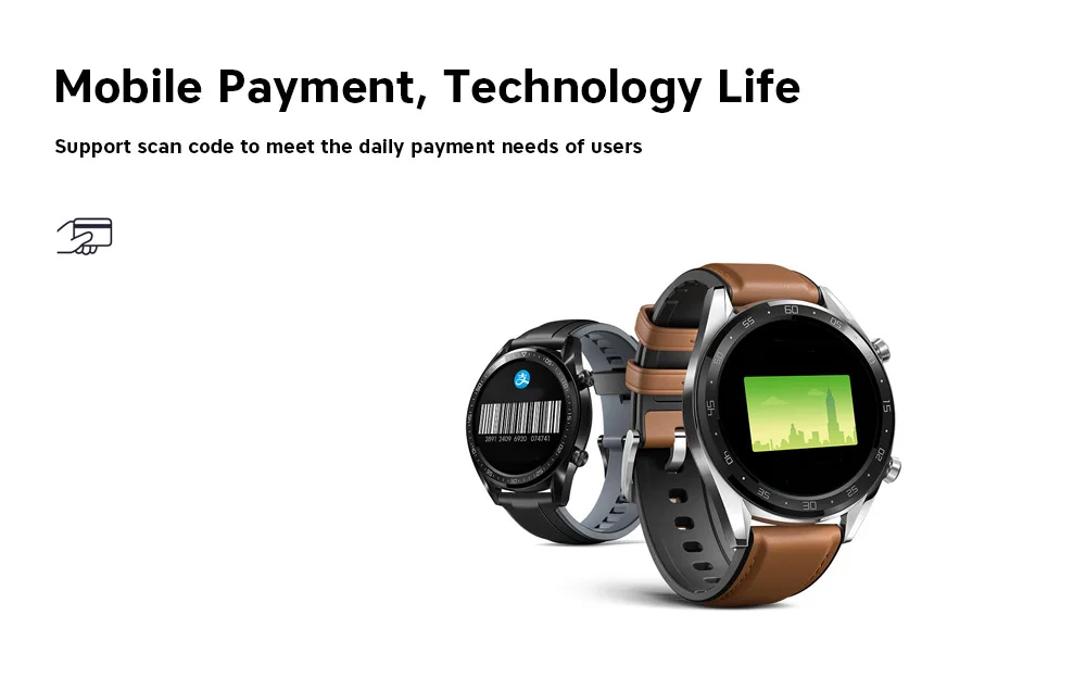HUAWEI WATCH GT Смарт спортивные часы 1,39 дюймов AMOLED цветной экран монитор сердечного ритма во время сна gps NFC 5ATM водонепроницаемые умные часы