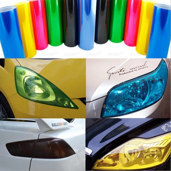 Авто-Стайлинг 60 см * 30 авто светильник головной хвост виниловая пленка Стикеры