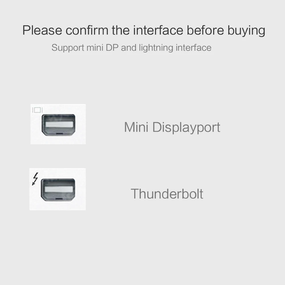 Thunderbolt Дисплей порт 3 в 1 Мини DP к HDMI DVI VGA конвертер адаптер Дисплей порт кабель для Apple MacBook Pro монитор ПК