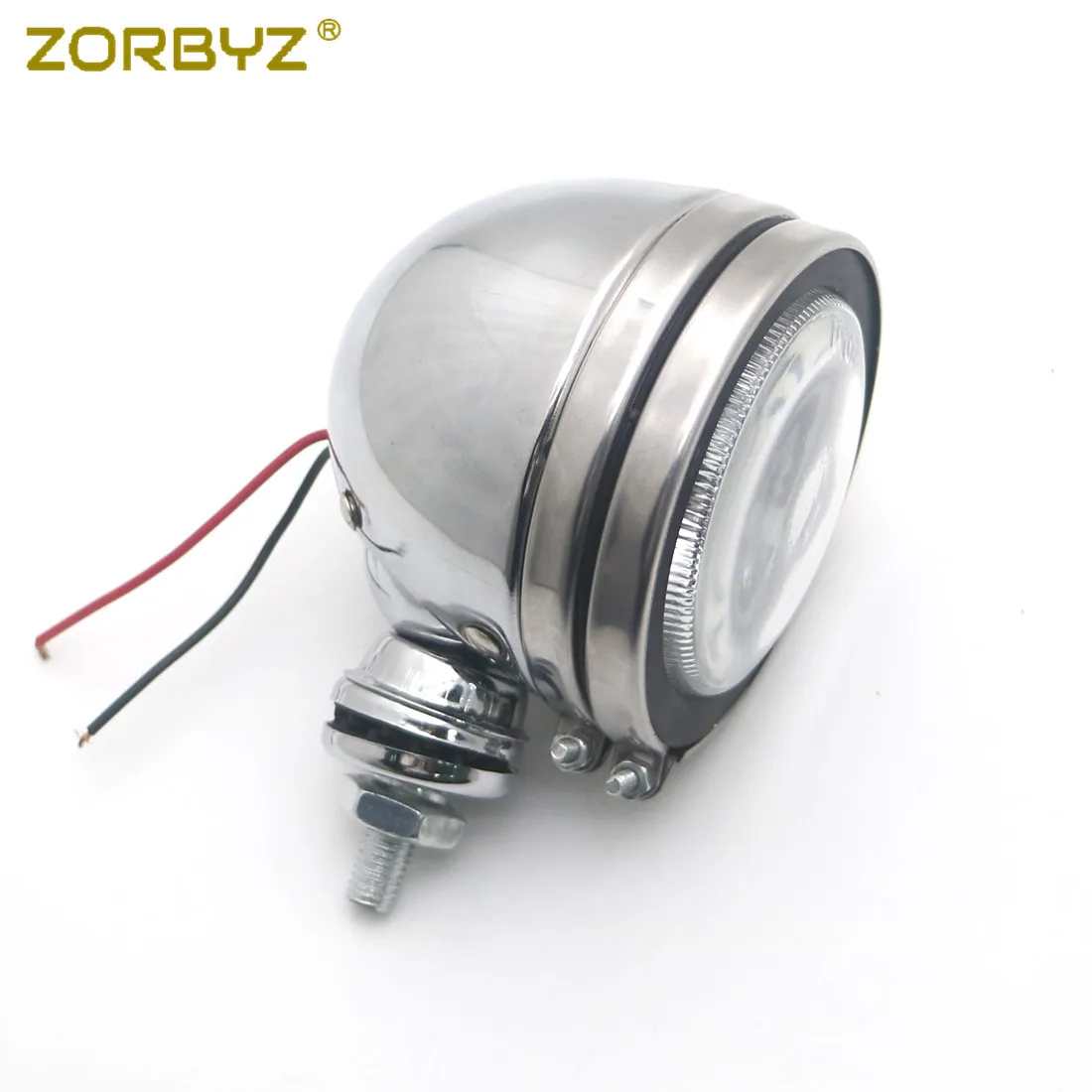 ZORBYZ мотоциклетный противотуманный светильник светодиодный хромированный металлический проходящий фонарь для вождения, головной светильник для Honda Kawasaki Harley на заказ