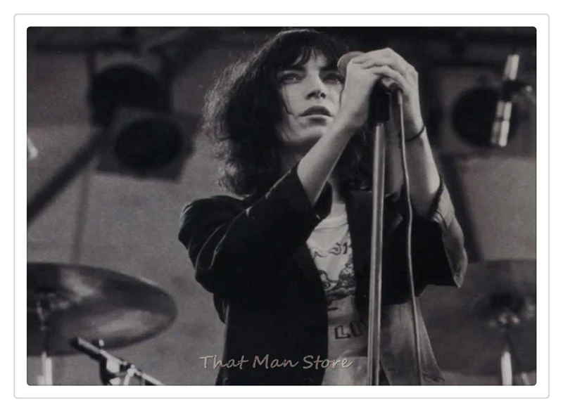 Rock poetess Patti Smith on the Woodstock/Классический Ностальгический плакат/плакат из белой