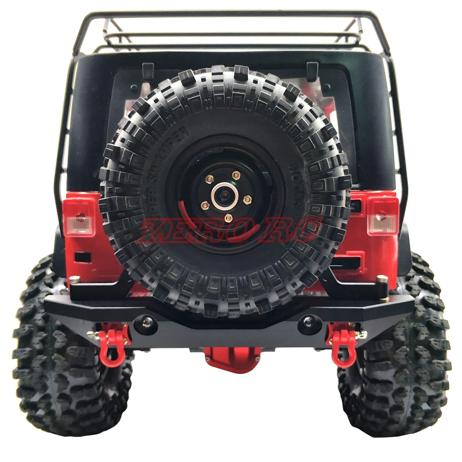 Металлический задний бампер с держателем светильник шин для 1/10 RC Crawler Car Axial SCX10 &amp