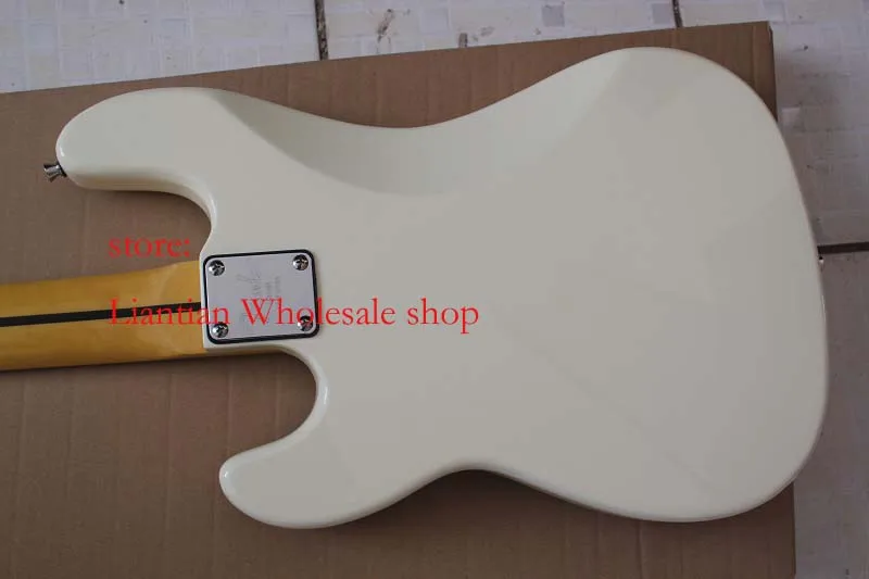 Горячая F tele 4 strings JAZZ bass Винтаж Белый джазовая бас-гитара-15-9